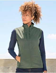 S-03826-Womens Falcon Zipped Softshell Bodywarmer 2